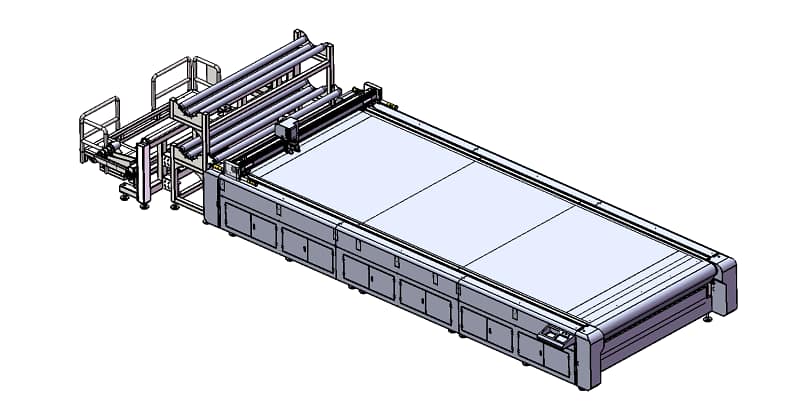 ZINGCUT CNC cutting machine working table design for industrial fabric cutting
