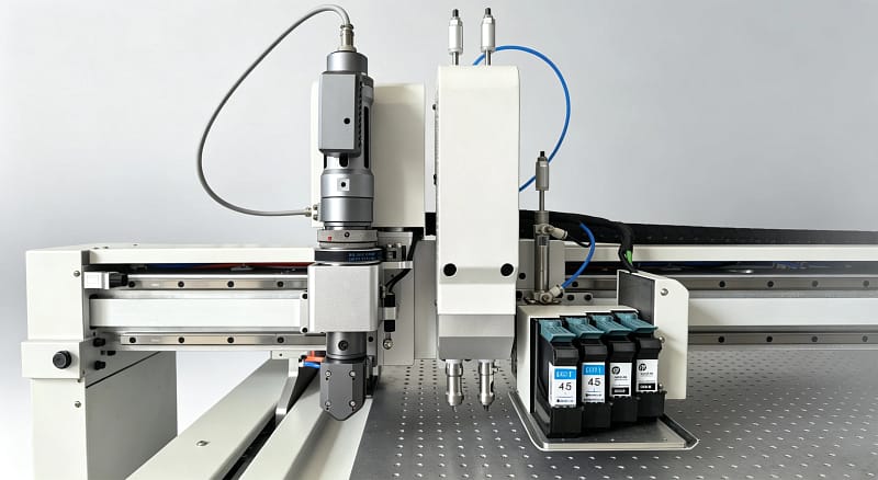ZINGCUT cutting technology, high‑frequency oscillating knife cutting head, 15000‑18000r/m, clean edge, dust‑free, burr‑free, no heat damage
